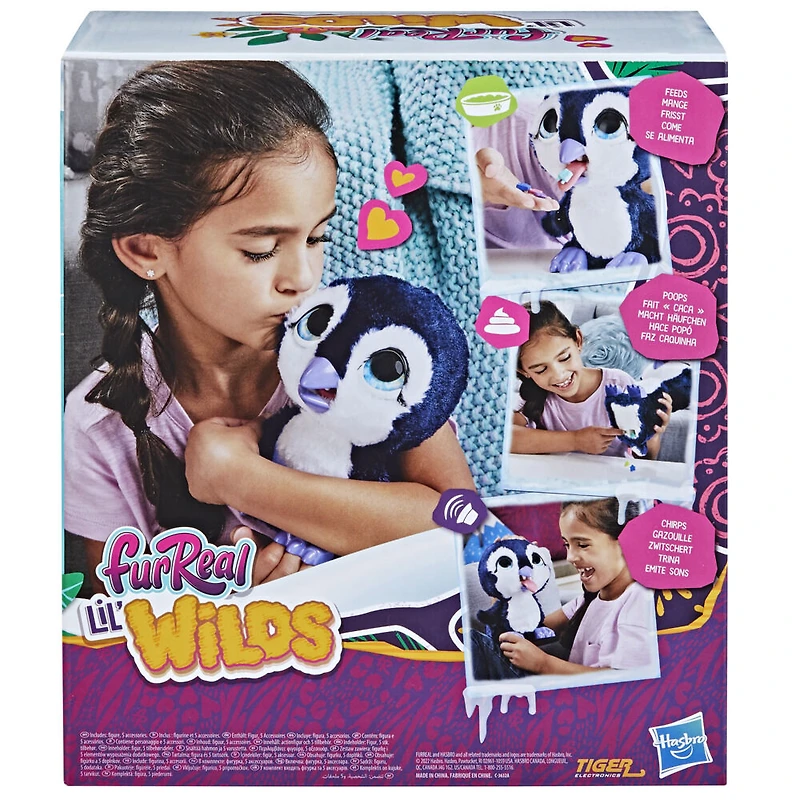 furReal Lil' Wilds, Posey le pingouin, peluche animatronique interactive, animal électronique - Notre exclusivité