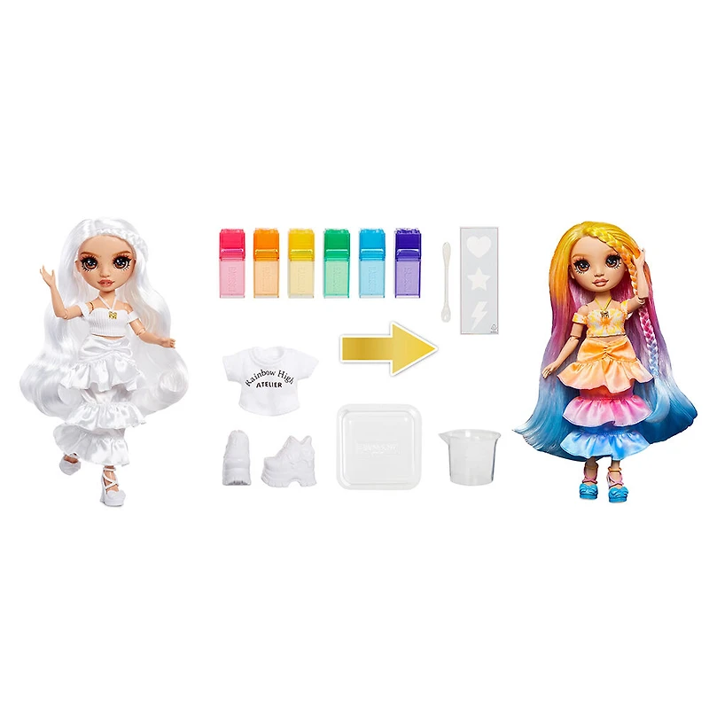 Rainbow High Watercolor & Create Fashion Doll - Brown Eyes