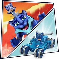 Pyjamasques Animal Power, Chat-Bolide, véhicule et figurine articulée Yoyo - Édition anglaise