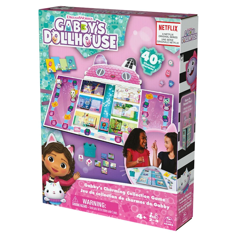 Gabby's Dollhouse, Charming Collection Game Board Game for Kids Based on the Netflix Original Series Gabby's Dollhouse Toys