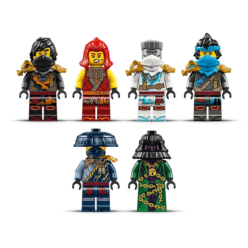 LEGO NINJAGO Le QG du Temple des Ninjas, Ensemble de Construction de Jouet avec 6 Figurines Incluant Cole 71848
