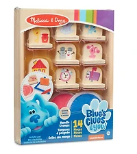 Blue's Clues and Vous! Jeu d'activités tampons à poignée en bois