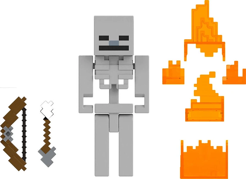 Collection de figurines et d'accessoires Minecraft Skeleton