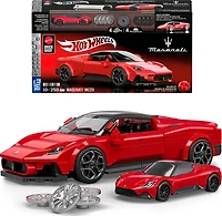 Mattel Brick Shop Hot Wheels Maserati MC20 Building Toy Kit (250 Pieces), for Collectors