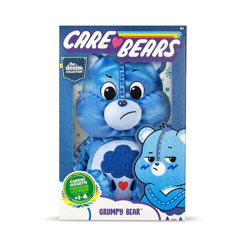 Care Bears 14" Plush Denim Edition (ECO Friendly) - Grumpy Bear - Notre exclusivité
