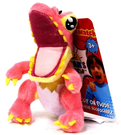 Peluches accrochables Ryan's World 10 cm - Dinosaure rose