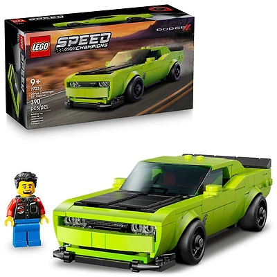 LEGO Speed Champions Dodge Challenger SRT Hellcat Sports Car Toy - Kids Toy for Girls & Boys - 77237