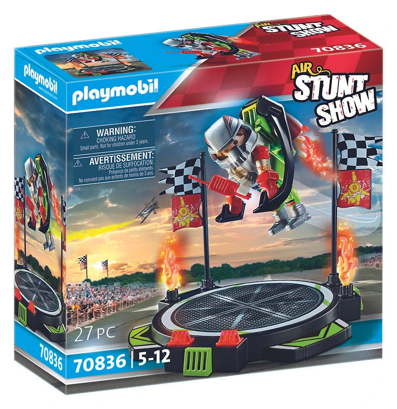 Air Stuntshow Pilote avec réacteur dorsal