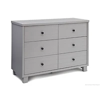 Delta Rowen 6-Drawer Dresser - Grey