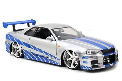 Fast & Furious - 1:24 Die-cast Vehicle - 2002 Nissan GT-R(R34)