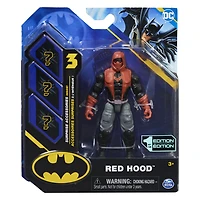 DC Comics, 4-inch Red Hood Action Figure with 3 Mystery Accessories