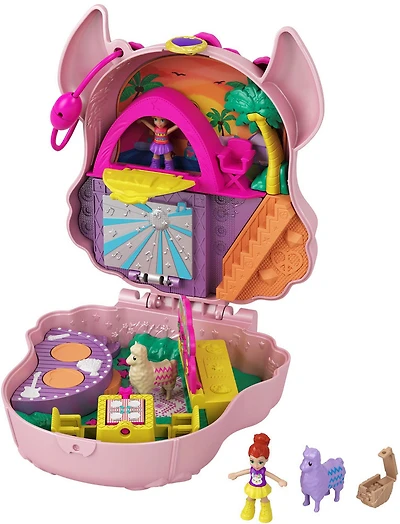 Polly Pocket - Coffret de jeu compact LAMA FESTIF