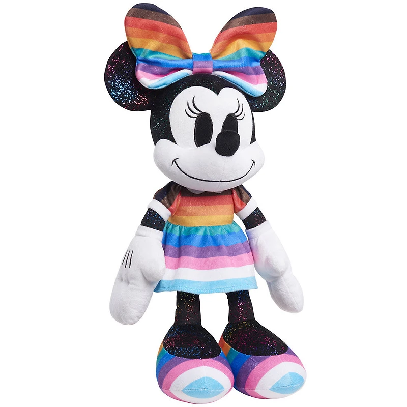 Grande peluche Minnie Mouse de 38 cm de haut, collection Disney Pride