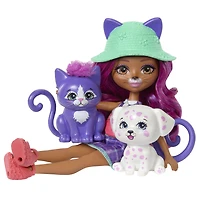 Enchantimals 2-in-1 Cat & Dog Doll with Pet Besties, Animal Toy with Fashion Accessories