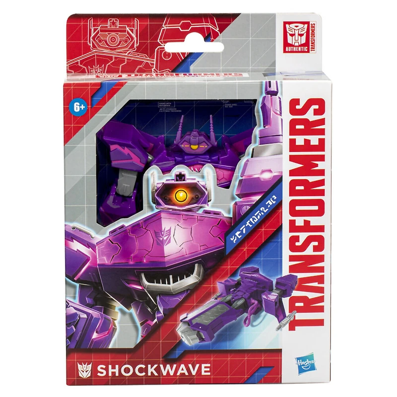 Transformers Authentics, figurine articulée Alpha Shockwave de 17,5 cm
