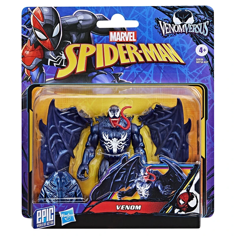 Marvel Spider-Man Epic World of Action VenomVersus, figurine Venom deluxe