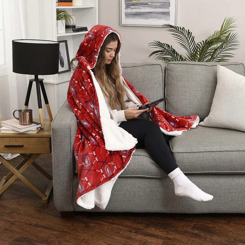 NHL Montréal Canadiens Hooded Blanket, 50" x 70"