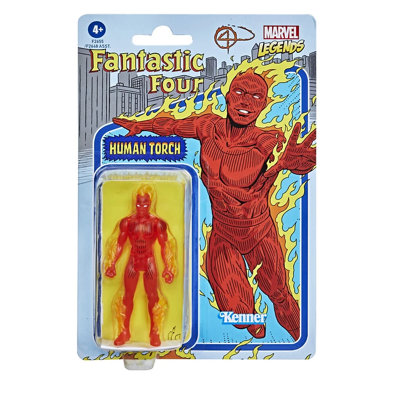 Hasbro Marvel Legends Series Retro 375 Collection Human Torch Action Figure