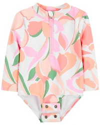 Maillot dermoprotecteur 1 pièce à imprimé fleuri Carter’s 3T