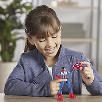 Marvel Avengers Bend and Flex - Figurine flexible de super-héros Captain America