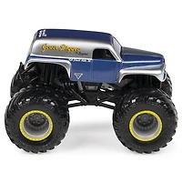 Monster Jam, Monster truck Grave Digger The Legend officiel, véhicule en métal moulé, série Retro Rebels Trucks, échelle 1:64