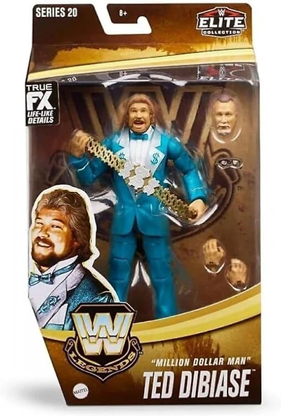 WWE Elite Collection Million Dollar Man Ted DiBiase Wrestling Action Figure Legends Mattel Series 20