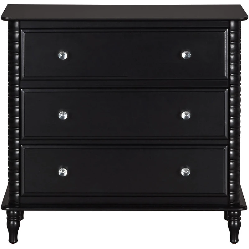 Rowan Valley Linden 3 tiroirs Commode, Noir