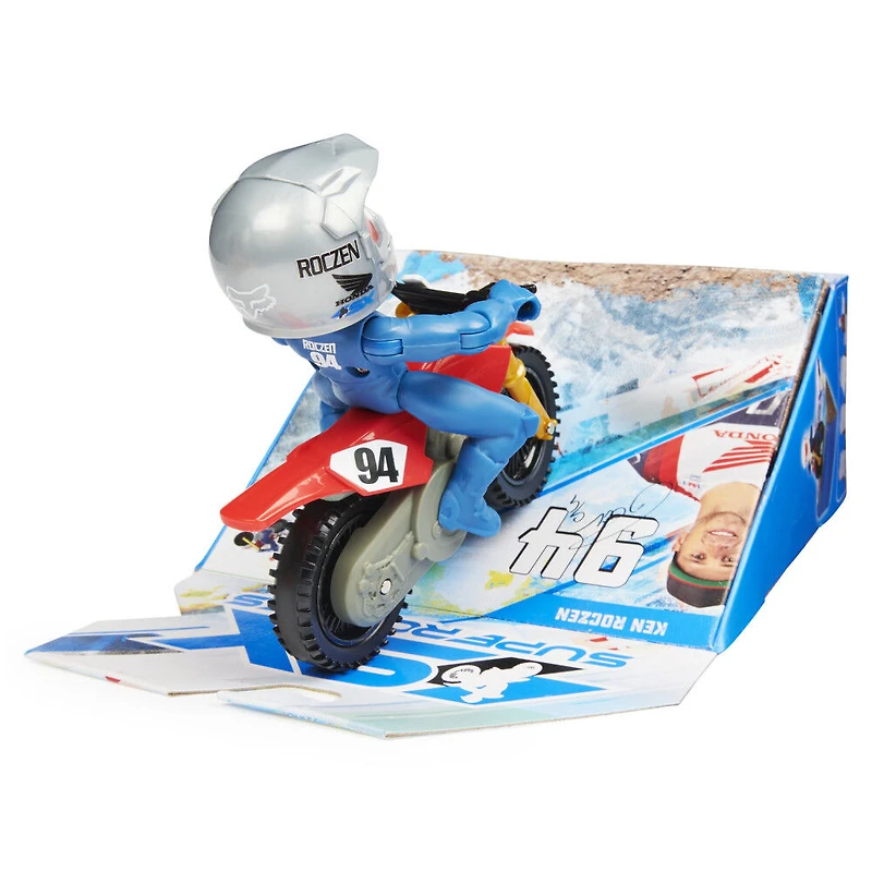 Supercross, Race and Wheelie Bike, Moto collector authentique de Ken Roczen, jouets pour enfants à l'échelle 1:18