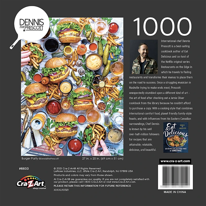 Dennis Prescott Cra-Z-Art Casse-têtes 1000pc - Burger Party