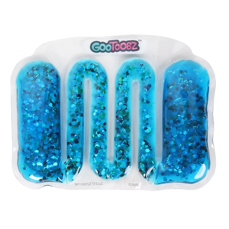 GooToobz Fidget Sensory Toy - Glitter Gush Blue