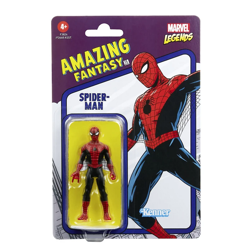 Hasbro Marvel Legends Series Retro 375 Collection, figurine articulée de collection Spider-Man de 9,5 cm