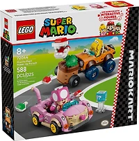 LEGO Super Mario : Mario Kart - Course-Poursuite avec Bonus Fleur Piranha, Jouet pour Garçons, Filles et tous les Amateurs 72044