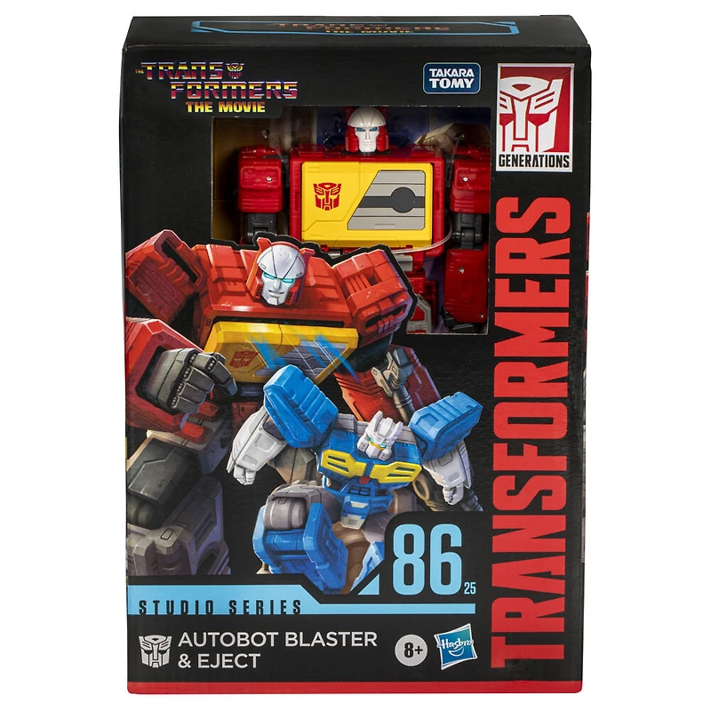 Transformers Studio Series Voyager The Transformers: The Movie 86-25 Autobot Blaster & Eject Action Figures - R Exclusive