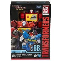 Transformers Studio Series Voyager The Transformers: The Movie 86-25 Autobot Blaster & Eject Action Figures - R Exclusive