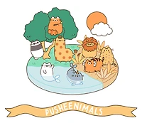 GUND, Peluche Pusheen Animaux Narval, bleue, 33 cm