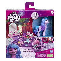 My Little Pony : Marquons les esprits, Izzy Moonbow L'heure du thé avec 20 accessoires et décor - Notre exclusivité