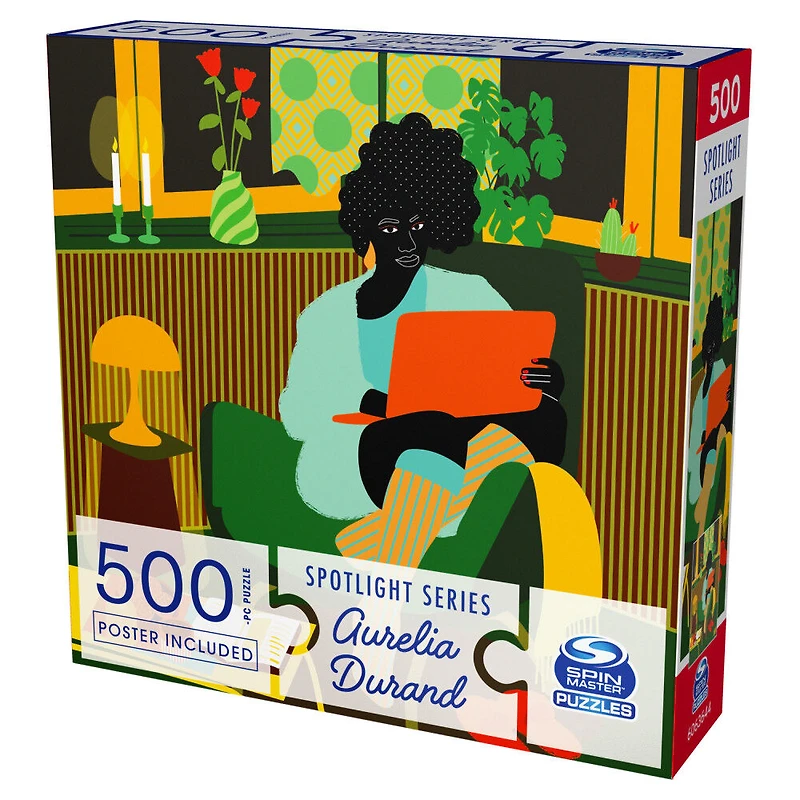Puzzle 500 pièces, série Artist Spotlight Aurelia Durand, Cosy, par Spin Master Puzzles - Édition anglaise