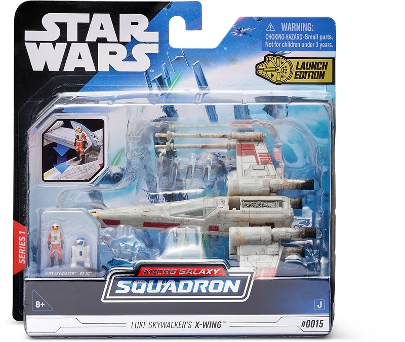 Escadron Micro Galaxie de Star Wars - Classe chasseur stellaire - X-Wing de Luke Skywalker