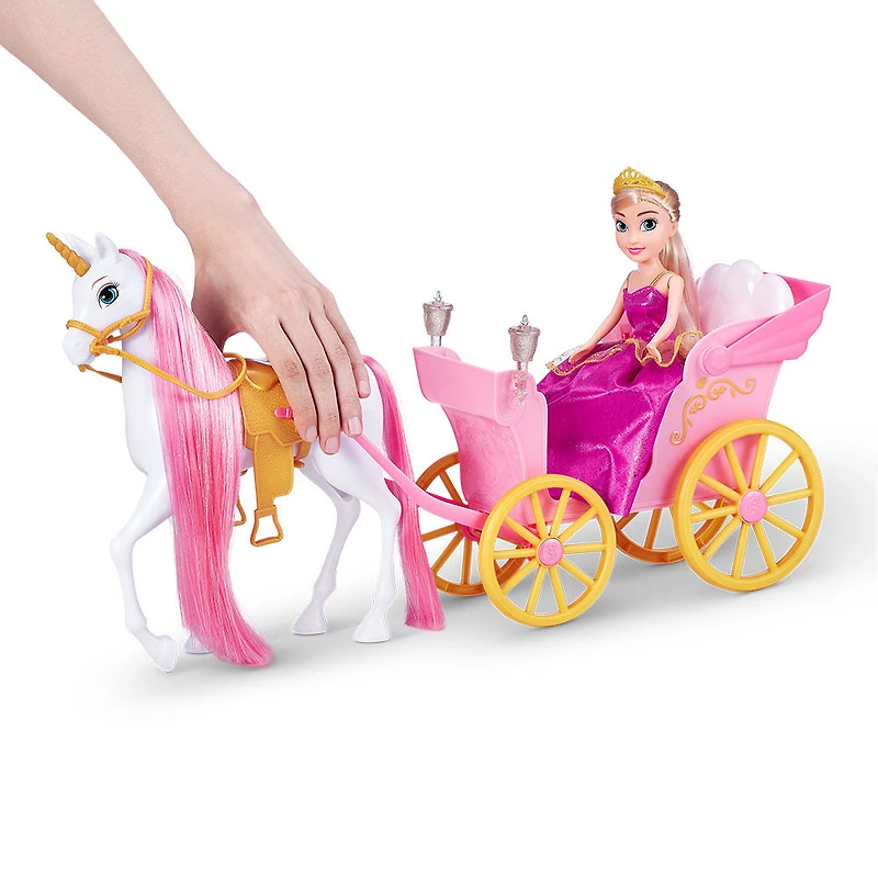 Ensemble de licorne et poupée princesse Sparkle Girlz par ZURU