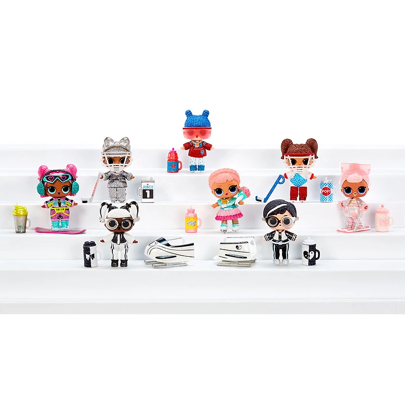 Poupées scintillantes LOL Surprise All-Star Sports des jeux d'hiver de la série 5 avec 8 surprises