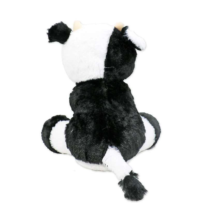 Plushies by Baby Mode Peluche vache noire et blanche - 11"