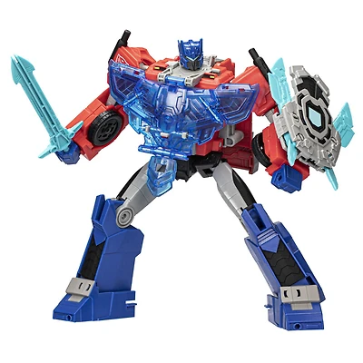 Transformers Battle Call Officer, figurine Optimus Prime à conversion classe Officier de 25 cm, jouets pour enfants, à partir de 6 ans