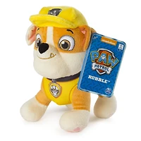 PAW Patrol - 8" Rubble Plush Toy, Standing Plush with Stitched Detailing