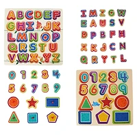 Alphabet, Numbers & Shapes Puzzles - 1 per order, assortment may vary (Each sold separately, selected at Random)