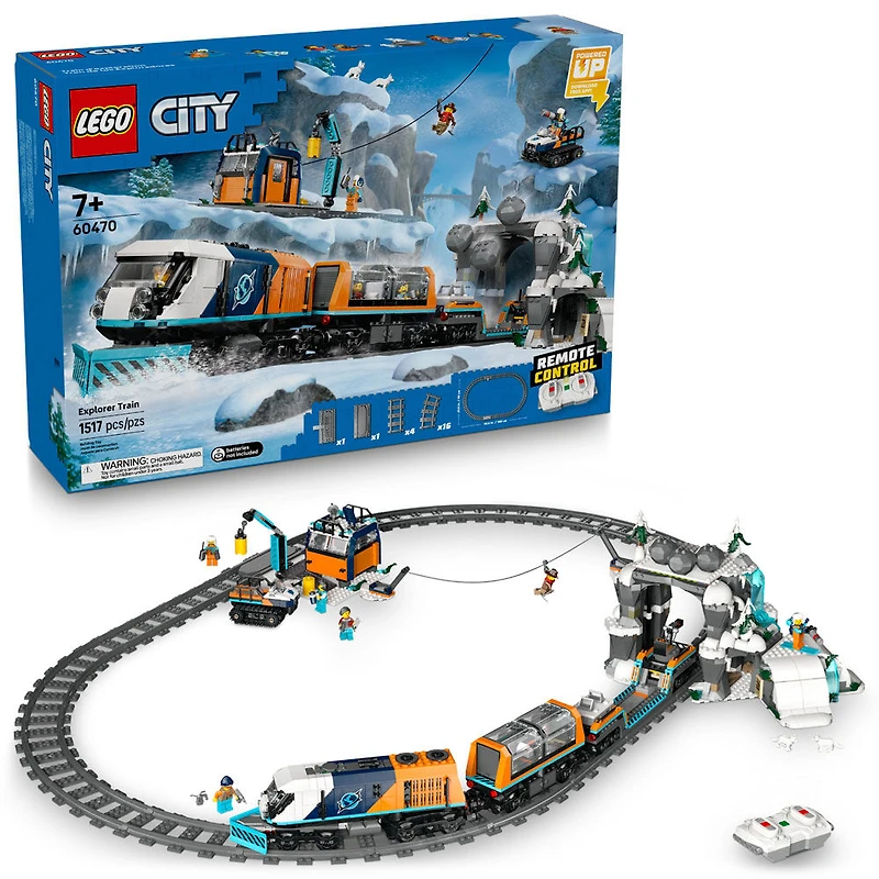 LEGO City Explorers' Arctic Polar Express Train Set - Building Kits Toy, Ages 7+ - 60470