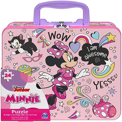 Minnie Mouse 48-Piece Puzzle in Tin with Handle