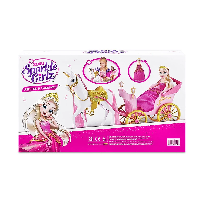 Ensemble de licorne et poupée princesse Sparkle Girlz par ZURU