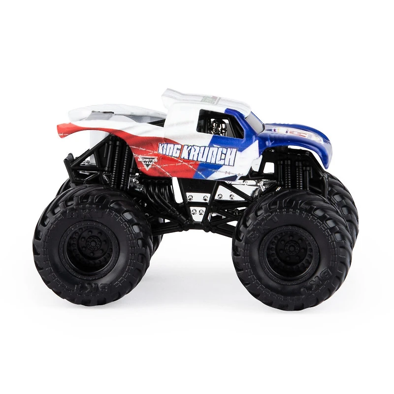 Monster Jam, Official King Krunch Monster Truck, Die-Cast Vehicle, Retro Rebels Series, 1:64 Scale