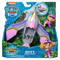 PAW Patrol Jungle Pups, Skye Falcon Vehicle, Toy Jet with Collectible Action Figure