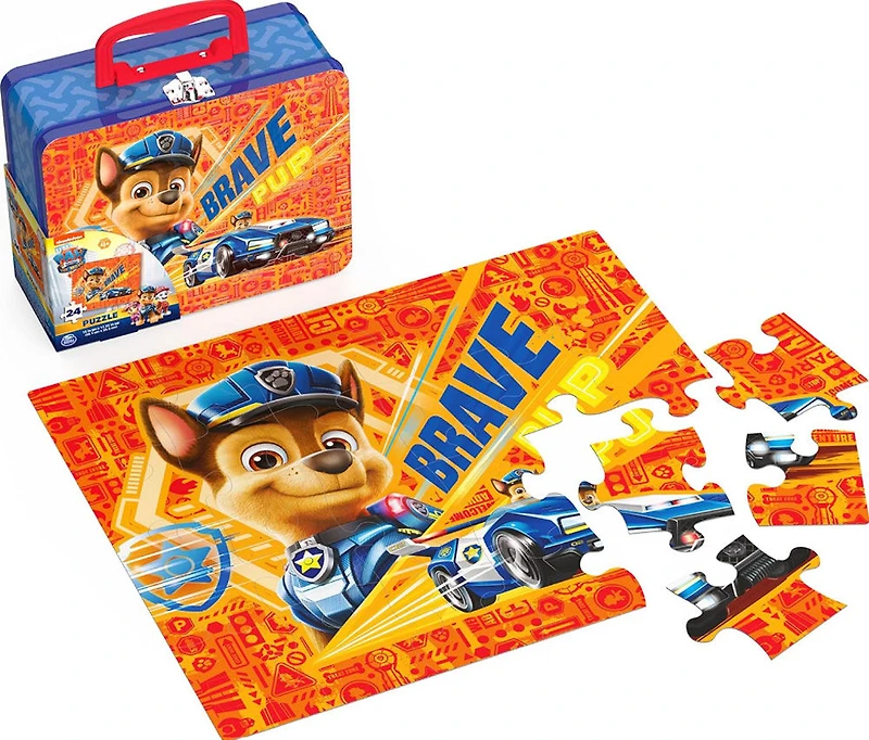 Paw Patrol The Movie 48-Piece Puzzle in Tin with Handle